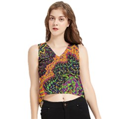 Goghwave V-neck Cropped Tank Top by LW41021