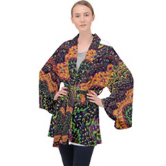 Goghwave Long Sleeve Velvet Kimono 