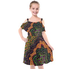 Goghwave Kids  Cut Out Shoulders Chiffon Dress