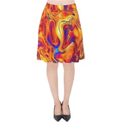 Sun & Water Velvet High Waist Skirt