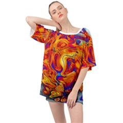 Sun & Water Oversized Chiffon Top by LW41021