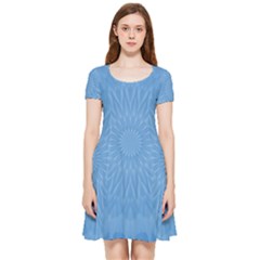 Blue Joy Inside Out Cap Sleeve Dress by LW41021