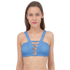 Blue Joy Cage Up Bikini Top