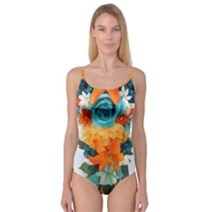 Spring Flowers Camisole Leotard  by LW41021