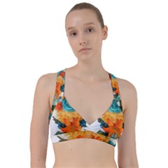 Spring Flowers Sweetheart Sports Bra by LW41021