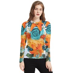 Spring Flowers Women s Long Sleeve Rash Guard by LW41021