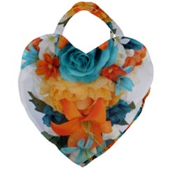 Spring Flowers Giant Heart Shaped Tote by LW41021