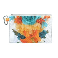 Spring Flowers Canvas Cosmetic Bag (large) by LW41021