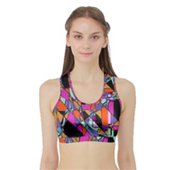 Abstract  Sports Bra With Border by LW41021