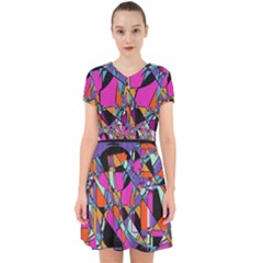 Abstract  Adorable In Chiffon Dress