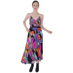 Abstract  Tie Back Maxi Dress by LW41021