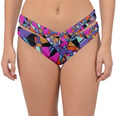 Abstract  Double Strap Halter Bikini Bottom by LW41021