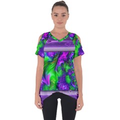 Feathery Winds Cut Out Side Drop Tee by LW41021