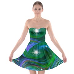 Night Sky Strapless Bra Top Dress