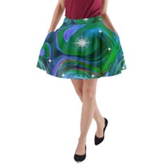 Night Sky A-line Pocket Skirt