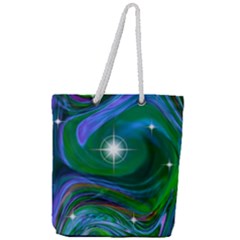 Night Sky Full Print Rope Handle Tote (large) by LW41021