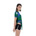 Night Sky Asymmetrical Short Sleeve Sports Tee View3