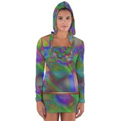 Prisma Colors Long Sleeve Hooded T-shirt by LW41021