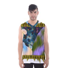 Jungle Lion Men s Basketball Tank Top by LW41021