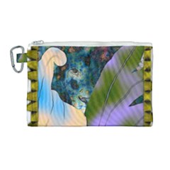 Jungle Lion Canvas Cosmetic Bag (large) by LW41021