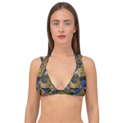 Sea Of Wonder Double Strap Halter Bikini Top by LW41021