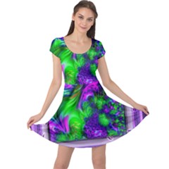Feathery Winds Cap Sleeve Dress by LW41021