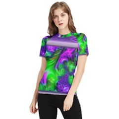 Feathery Winds Women s Short Sleeve Rash Guard by LW41021