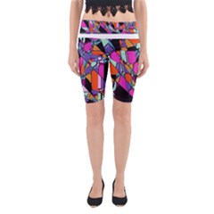 Abstract Yoga Cropped Leggings by LW41021