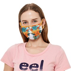 Spring Flowers Crease Cloth Face Mask (adult) by LW41021