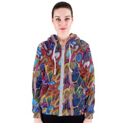 Colored Summer Women s Zipper Hoodie by Galinka