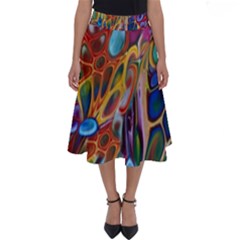 Colored Summer Perfect Length Midi Skirt by Galinka