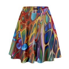 Colored Summer High Waist Skirt by Galinka