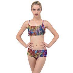 Colored Summer Layered Top Bikini Set by Galinka