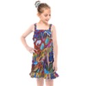 Colored summer Kids  Overall Dress View1