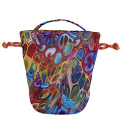 Colored Summer Drawstring Bucket Bag by Galinka