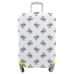 Black And White Sketchy Birds Motif Pattern Luggage Cover (medium) by dflcprintsclothing