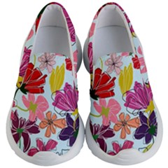 Flower Pattern Kids Lightweight Slip Ons