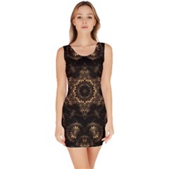 Bronze Age Mandala Bodycon Dress by MRNStudios