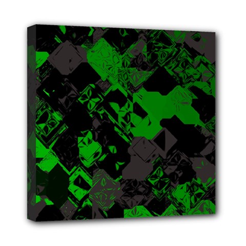 Cyber Camo Mini Canvas 8  X 8  (stretched) by MRNStudios