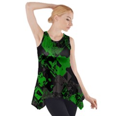 Cyber Camo Side Drop Tank Tunic by MRNStudios