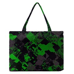 Cyber Camo Zipper Medium Tote Bag by MRNStudios