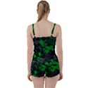 Cyber Camo Tie Front Two Piece Tankini View2