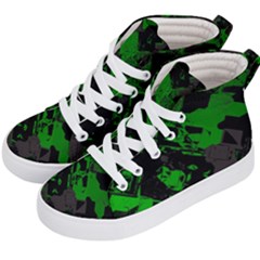 Cyber Camo Kids  Hi-top Skate Sneakers by MRNStudios