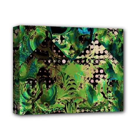 Peacocks And Pyramids Deluxe Canvas 14  X 11  (stretched) by MRNStudios