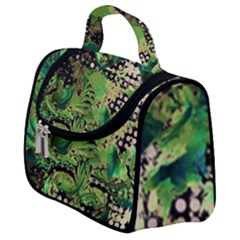 Peacocks And Pyramids Satchel Handbag by MRNStudios