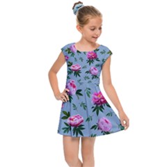 Delicate Peonies Kids  Cap Sleeve Dress by SychEva