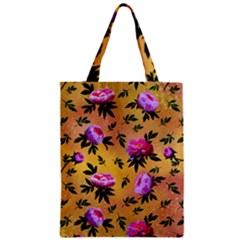 Delicate Peonies Zipper Classic Tote Bag