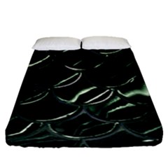 Dragon Scales Fitted Sheet (queen Size) by PollyParadise