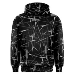 Black And White Splatter Abstract Print Men s Overhead Hoodie by dflcprintsclothing