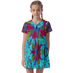 Blue Glory Kids  Asymmetric Collar Dress